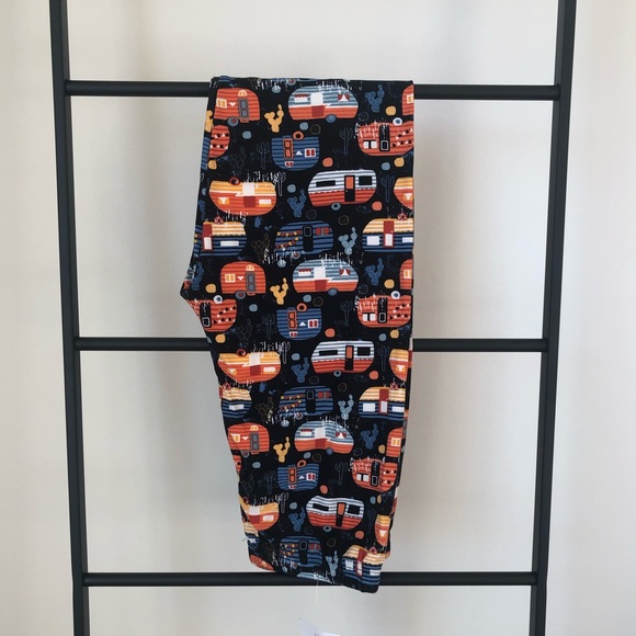 NWT Honey and Lace OS leggings w camper graphic - Picture 2 of 4